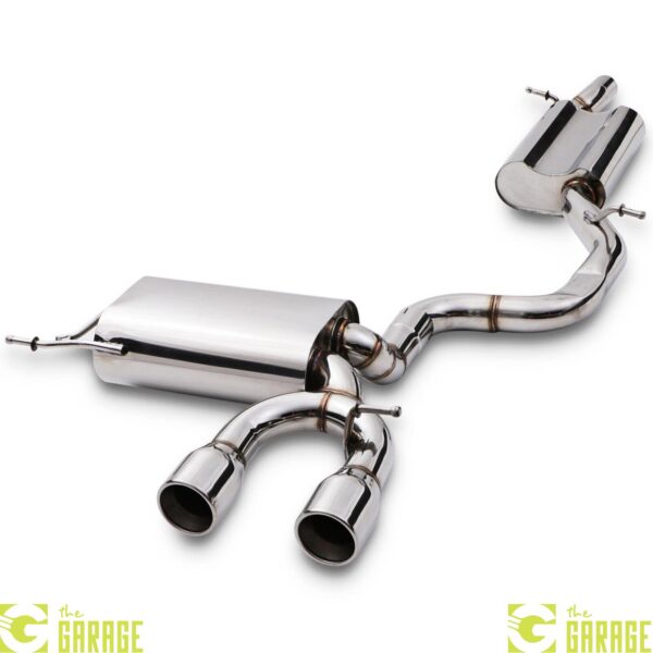 STAINLESS EXHAUST CAT BACK SYSTEM VW VOLKSWAGEN GOLF MK5 R32 3.2 VR6 24V 4MOTION