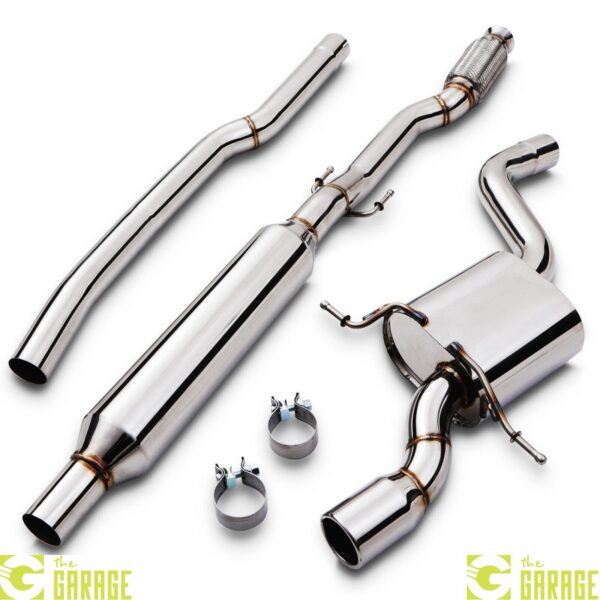 STAINLESS STEEL CATBACK EXHAUST SYSTEM FOR MINI COOPER CABRIO R56 R57 1.6 06-14