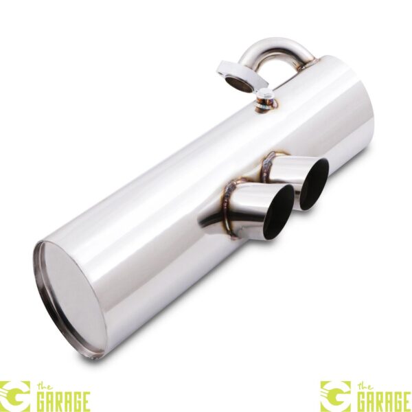 BRABUS STYLE STAINLESS DECAT EXHAUST BACK BOX FOR SMART FORTWO 0.6 0.7 98-07