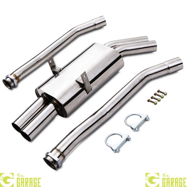 2.5" STAINLESS EXHAUST SYSTEM SILENCER BACK BOX FOR BMW 3 SERIES E36 M3 3.0 3.2