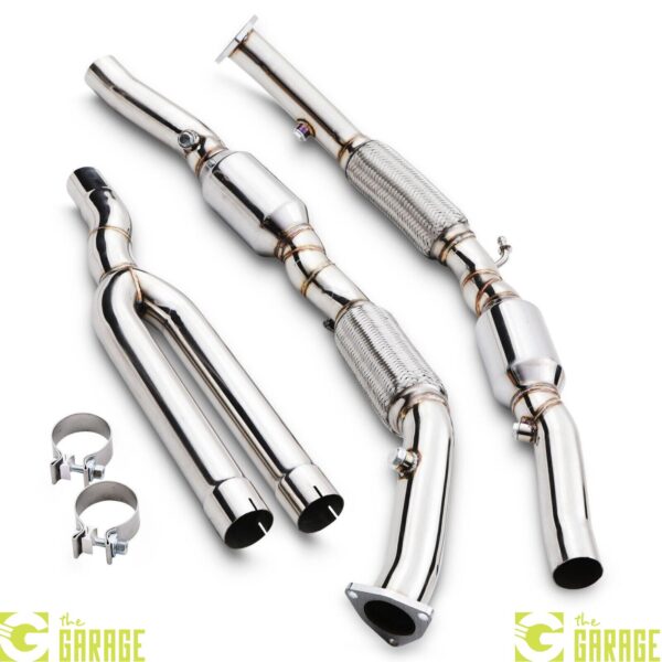 200 CELL CPI SPORTS CAT STAINLESS EXHAUST DOWNPIPE FOR VW GOLF MK5 3.2 R32