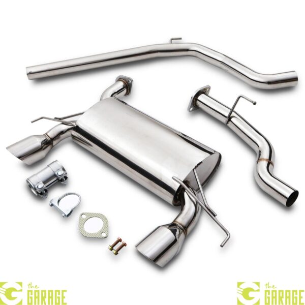 2.5" STAINLESS STEEL CAT BACK EXHAUST SYSTEM FOR VAUXHALL OPEL CORSA E 1.6 VXR