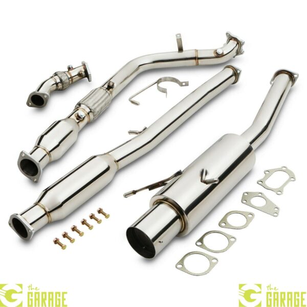 3" STAINLESS FULL DECAT EXHAUST SYSTEM FOR SUBARU IMPREZA CLASSIC GC8 WRX STI