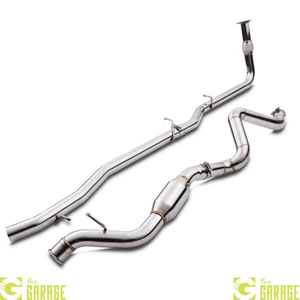 TURBO BACK DECAT EXHAUST SYSTEM FOR LAND ROVER DEFENDER 110 2.5TD 1998-2007