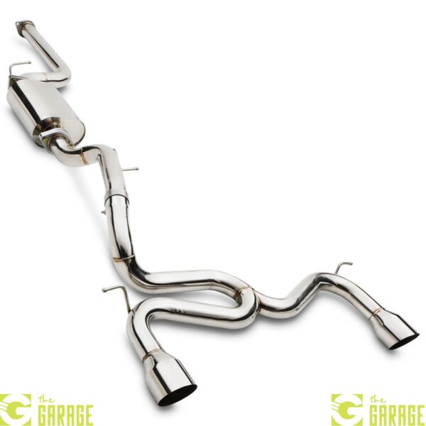 2.5" STAINLESS SILENCED CAT BACK EXHAUST SYSTEM FOR FORD FOCUS MK2 ST225 04-11