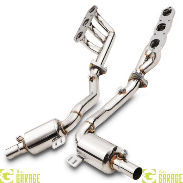 STAINLESS DECAT DOWPIPE EXHAUST MANIFOLDS FOR PORSCHE BOXSTER 986 2.7 3.2 96-04