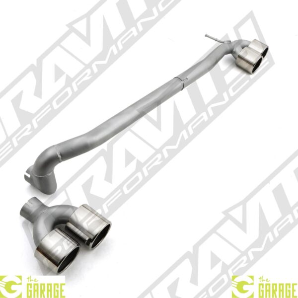 QUAD TIP M5 STYLE EXHAUST TAILPIPE CONVERSION KIT FOR BMW 5 SERIES F10 10-16