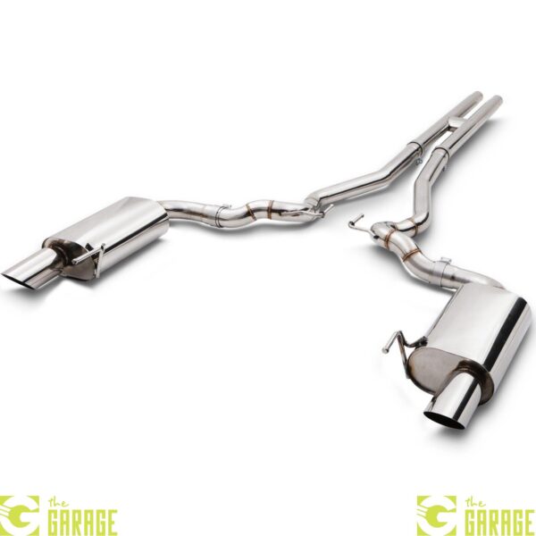 STAINLESS CATBACK EXHAUST SYSTEM FOR FORD MUSTANG GT S550 5.0 V8 15-18