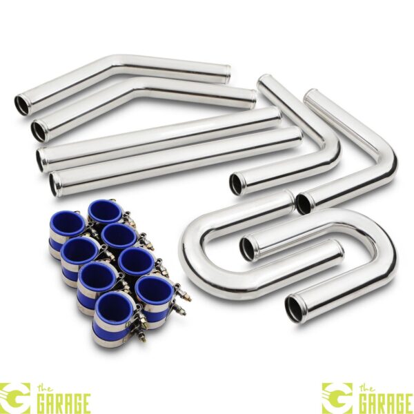 3.5" 90MM UNIVERSAL ALLOY FMIC U BEND TURBO BOOST INTERCOOLER HARD PIPE KIT