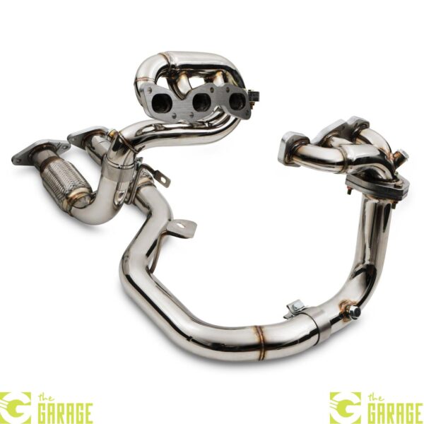 STAINLESS EXHAUST MANIFOLDS PAIR & DOWNPIPES FOR FORD MONDEO MK3 ST220 V6 00-07